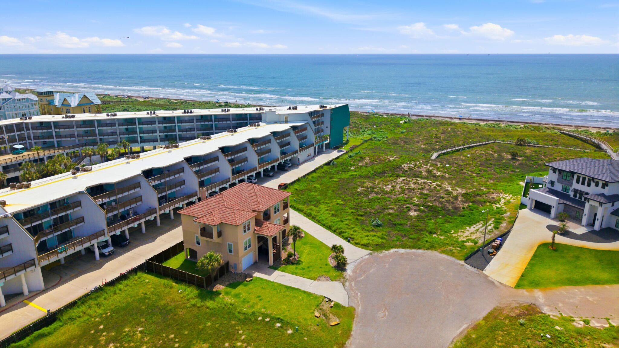 Aerial View — Beach Home Overlooking Cinnamon Shore & Gulf